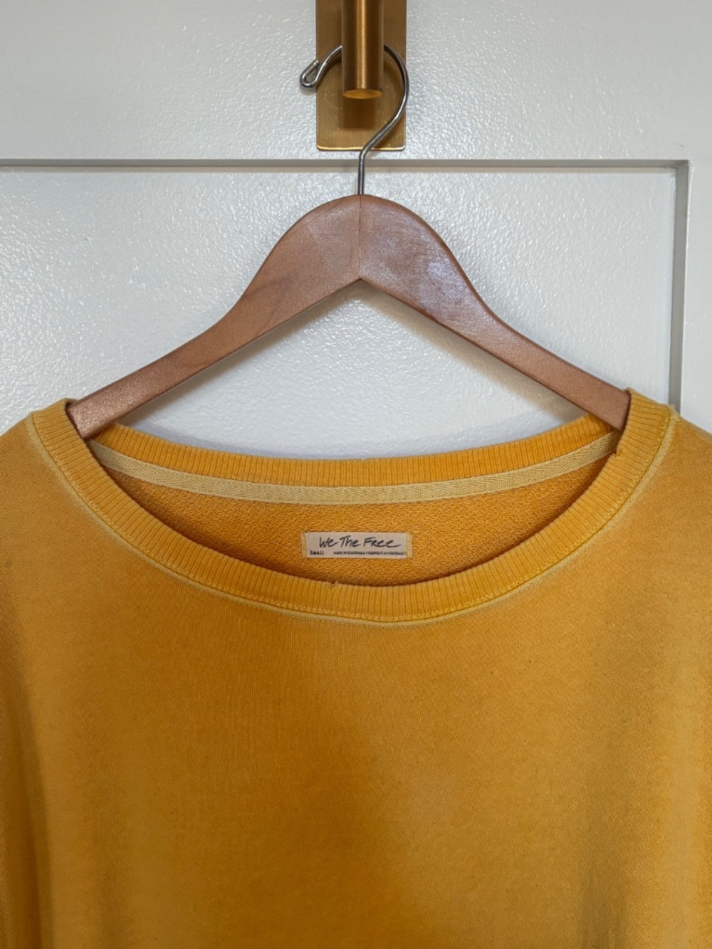 Free People yellow Camden sweatshirt - Picture 2 of 6